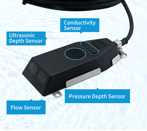 Doppler Not Full Pipe Wall Mounted Open Channel <b>Flow</b> <b>Meter</b> POF501, Variable Area <b>Water</b> Flowmeter Doppler POF501, Variable Area W - Product Image 2