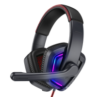 Casque de jeu en gros GM-876 sans fil 2,4 GHz + filaire 3,5 mm, casque stéréo supra-auriculaire à faible latence pour le gaming