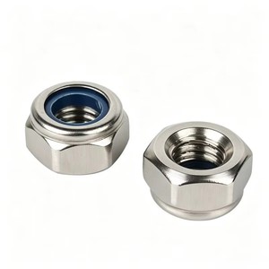 Écrou hexagonal autobloquant en acier inoxydable 304 avec insert en nylon, filetage fin, filetage inversé, norme DIN, finition de surface TSHS, capuchon à vis - Product Image 2
