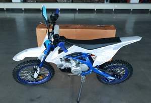 Minimoto de <span class=keywords><strong>Cross</strong></span> de Gasolina de <span class=keywords><strong>125cc</strong></span> y 4 Tiempos con Chasis de Acero DB-102 |   Motocross Todoterreno para Adolescentes/Adultos con Arranque Manual y Transmisión por Cadena - Product Image 2