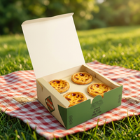 Vente en gros carton plat pliable personnalisé boîte de luxe pour pâtisserie pain gâteau boîte pour poulet frit boîte en papier pour frites