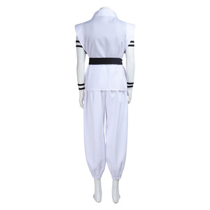 Costume <span class=keywords><strong>de</strong></span> Ryomen Sukuna, tenue <span class=keywords><strong>de</strong></span> kung-fu blanche avec autocollants <span class=keywords><strong>de</strong></span> <span class=keywords><strong>tatouage</strong></span>, costume <span class=keywords><strong>de</strong></span> cosplay complet <span class=keywords><strong>pour</strong></span> la scène Ryomen Sukuna contre Megumi - Product Image 5