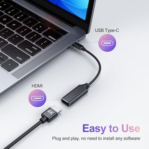 Adaptador USB Tipo C a HDMI de Ultra Alta Definición 4K 30Hz para Laptop, Monitor, Tablet y Smartphone - Product Image 2