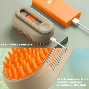 Brosse de massage pulvérisatrice à vapeur à un bouton, pliable et rotative, pour le bain capillaire et l'élimination des cheveux, outil de nettoyage - Product Image 5