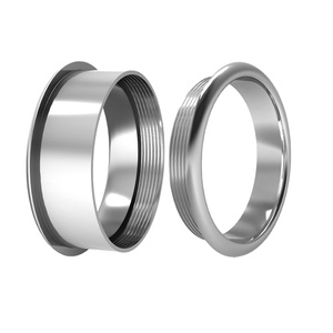 2-mảnh NFC titan thép touchless trả vòng thép không gỉ lõi trống cho Inlay thông minh chip ngân hàng Vòng thiết lập - Product Image 1