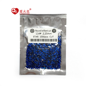 1000 unids/pack Melee tamaño 114 # redondo azul brillante corte suelto espinela gemas piedra espinela sintética - Product Image 1