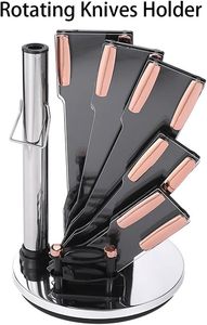 Wholesale New Design Professional 9pcs Stainless Steel Kitchen Cooking <b>Knives</b> Chef <b>Block</b> <b>Knife</b> Sets with Acrylic Stand - Product Image 2