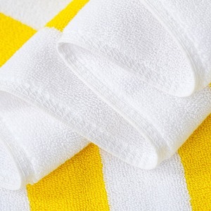 Toallas de Playa Grandes de Algodón a Rayas al por Mayor, Toallas de Baño de Colores Brillantes Personalizadas al por Mayor, Manta de Piscina Absorbente con Logotipo Personalizado - Product Image 3