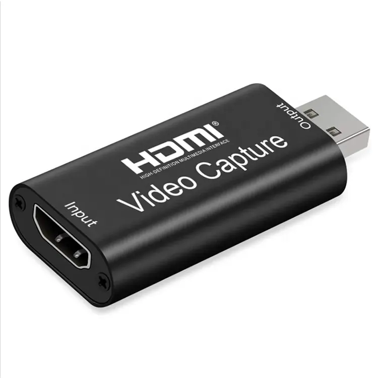 4K HD to USB 2.0 Video Audio Grabber High Speed Data USB 2.0 Acquisition Card USB Video Capture Card 30fps 1080p HD Recording