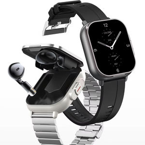 Factory wholesale Smartwatch TWS Earphone 2in1 Health Monitoring Sport Relojes NFC D8E Smart Watch with Earbuds IP65 Waterproof - Product Image 1