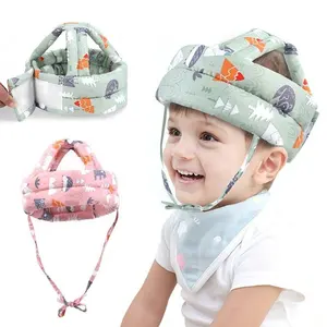 Vente en gros de produits ajustables pour bébé pour bébés chapeau de protection anti-collision pour tout-petits et enfants pour filles et garçons