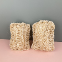 Balle de bain en sisal naturel, éponge de douche en chanvre, loofahs, pouf en maille, brosse douce pour le corps, balle exfoliante en sisal et en fibre de ramie, kits de bain