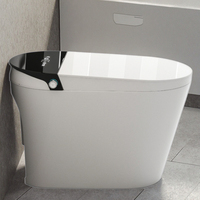 Nouvelle conception intelligente de bonne qualité, rinçage automatique, jet d'eau automatique, toilette intelligente allongée montée au sol