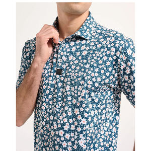 Camiseta Polo Clásica para Hombre, Corte Entallado, Elástica, para Golf y Negocios, Deportiva, Transpirable, con Impresión por Transferencia de Calor, de Poliéster y Elastano - Product Image 5