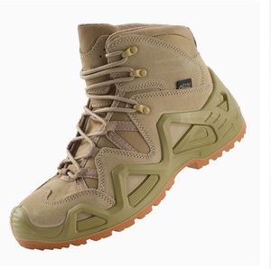 SFB0701 Bottes de randonnée durables en cuir de vachette suédé, doublure en mesh, coupe haute, semelle extérieure en PU, chaussures tactiques CN GUA - Product Image 3