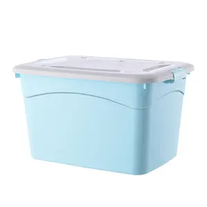 Factory Manufacturer Custom Storage Box & Bins Tote with Handle Colorful Stackable for Clothes Toys Home Lid Large Container