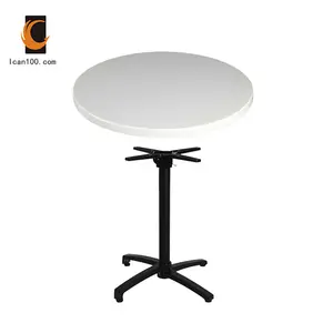 Популярный новый современный круглый пластиковый стол, обеденные акриловые столы для французского кафе, столовые столы, топы