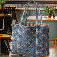 Sac fourre-tout d'été en coton robuste pour femme avec motif bonbons, fermeture éclair et chaînes, grande capacité