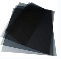 Feuille d'acrylique vitrée de 3 mm 5 mm, noir fumé gris, résistante aux UV, plexiglas, panneau en plastique imperméable pour fenêtre architecturale