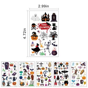 Halloween dolcetto o scherzetto tatuaggi per ragazzi e ragazze premi di Halloween assortiti Goodies Party Favor per bambini impermeabile cartone animato - Product Image 5