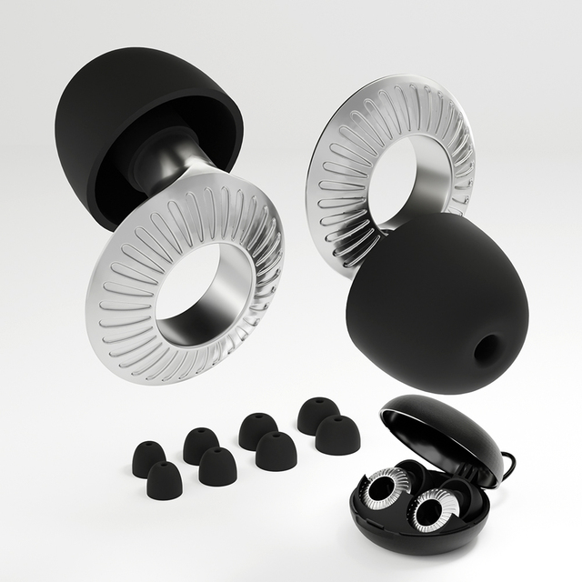Premium Acoustic Filtered Earplugs SNR 17dB High Fidelity Noise Reduction Reusable Silicone Ear Plugs for Musicians Autism