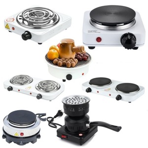 Plaque chauffante à induction avec double commande et 5 niveaux de réglage de la température, cuisinière en fonte adaptée à la cuisine en camping - Product Image 3
