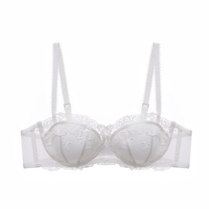 Lencería Sexy de Color Sólido, Bralette de Encaje, Sujetador de Media Copa de Alta Calidad para Mujer - Product Image 5