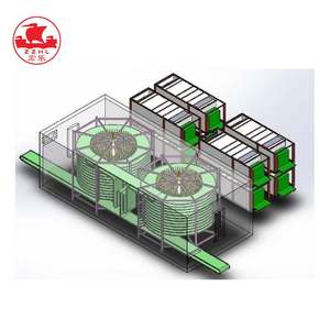 Double Spiral Dryer | Customizable Capacity, 304 Stainless Steel, PLC Control for Meat & Vegetables Dry Fruit Machine - Product Image 5