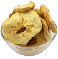 Gevriesdroogde Appelschijfjes Gemaakt Van Echte Appels Lichte Knapperige En Natuurlijk Zoete Snack, Perfect Voor Gezond Eten Van Ontbijtgranen