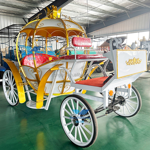 Chariot de <span class=keywords><strong>Cendrillon</strong></span> à vendre / Chariot citrouille personnalisé pour mariage / Chariot de transport spécial - Product Image 6