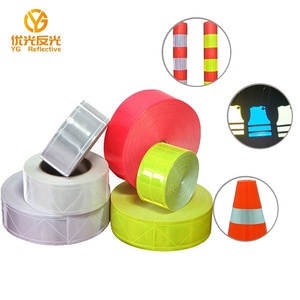 Nastro Riflettente in <span class=keywords><strong>PVC</strong></span> Colorato ad Alta Visibilità, Tessuto Riflettente da Cucire, Striscia Riflettente Larghezza 5CM - Product Image 4