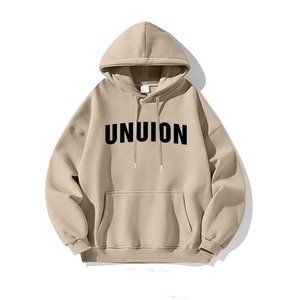 Sweats à capuche d'hiver pour hommes, impression de logo personnalisée, 100% polyester, coupe-vent, uni, décontracté, luxe, unisexe, polaire, broderie, en vrac - Product Image 4