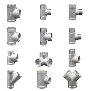 Pria Wanita galvanis besi cor fitting GL fitting Bsp Bspt Npt siku kopling galvanis lintas baja nirkarat 50mm - Product Image 4