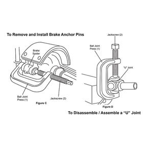 Kit d'outils de service pour <span class=keywords><strong>cadre</strong></span> en C, presse et séparateur de rotule - Product Image 6