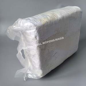 Trapos de Limpieza Blancos de Algodón Puro para Uso Industrial, Toallas Usadas, Trapos Reciclados para Limpieza - Product Image 1