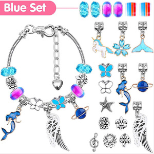 Wholesale 112pcs/set Charm Bracelet Making Set Unisex Jewellery <b>Kits</b> Gifts <b>DIY</b> Gold Plated Copper Alloy Snake Chain Bracelet - Product Image 4
