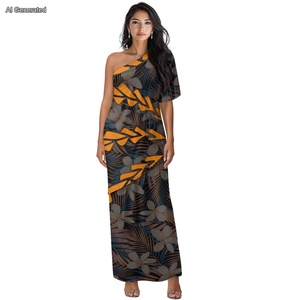 Suministro de fábrica elegante Casual Maxi vestidos de mujer para el evento de viaje Polinesia vestido de ropa de mujer - Product Image 1