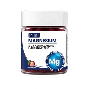 Gomitas de Complejo de Magnesio Glicinato Deep Calm 14 en 1 para Hombres, para Dormir, con Vitamina D3, Ashwagandha, L-teanina, Zinc, 5-HTP y Vitaminas - Product Image 3