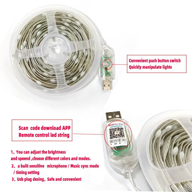 Wholesale IP67 Neon LED Christmas Lights Rechargeable Dimmable Waterproof 1.5M Magic Leather String Bar for Outdoor Decorative