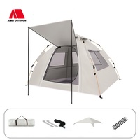Tente de camping pliable d'extérieur, portable, imperméable, épaissie, pour la plage, ouverture et fermeture automatiques en un clic