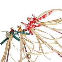 Baguette de chat de Noël avec long ruban – Jouet interactif durable et résistant aux morsures pour l'auto-entretenissement et le soulagement de l'ennui