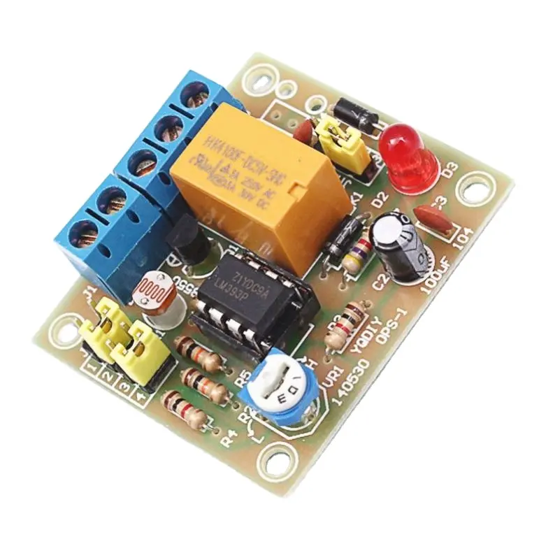 Kit de interruptor de Control de luz Lm393 Diy, módulo de modo de salida electrónica fotosensible, divertido, Diy