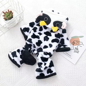 Ropa linda y cálida para gatos, ropa para mascotas con temática de vacas, ropa de invierno para perros, ropa de otoño e invierno para Año Nuevo, dibujos animados - Product Image 4