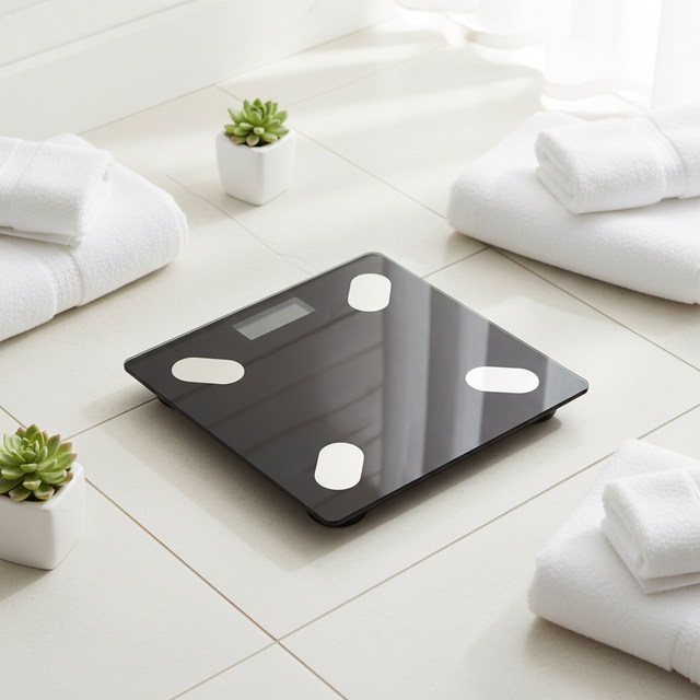 High Quality Tempered Glass Body Fat Scale 180kg/396lbs Capacity 50g Accuracy OEM Customizable