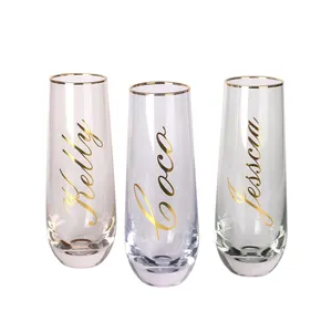 2023 fabbrica diretta nuovo cristallo Champagne Coupe flauti occhiali all'ingrosso piccolo ordine accettato