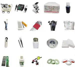 Kit di strumenti per la riparazione di TV a LED compressore d'aria/stazione del vento/microscopio ottico/scheda di prova LCD/LVDS/tavolo di correzione/taglierina per linguette