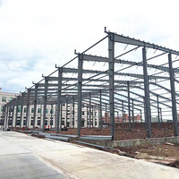 Plano de Construcción de Fábrica Moderna, Nuevo Almacén Hecho con Estructuras de Acero