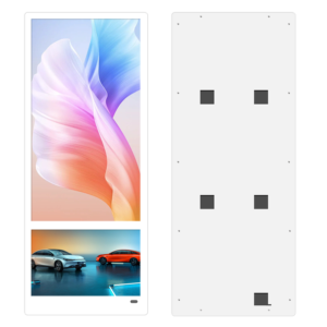 18.5 Inch Elevator <b>Wall</b> Mounted Dual Screen Android WiFi Digital Advertising Screens for Business Marketing(White Color) - Product Image 2