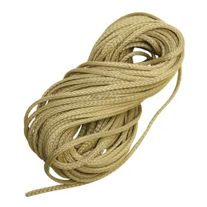 Câble de secours tactique en argent Sterling 1/4, corde tressée nortecha, couleur naturelle, flexible de résistance de la Fatigue