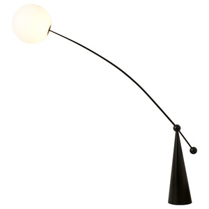 Contemporary Minimalist LED <strong>Floor</strong> <strong>Lamp</strong> with Creative <strong>Arc</strong> E27 Base Adjustable Height High CRI 90 Iron Frame for Hotel Use - Product Image 1